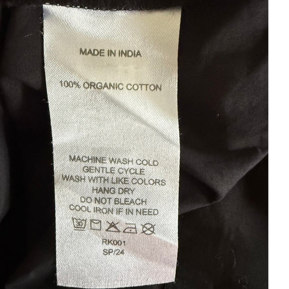 Quince 100% Organic Cotton Tiered Maxi Dress, Black, Size XL - Excellent! - Picture 4 of 5